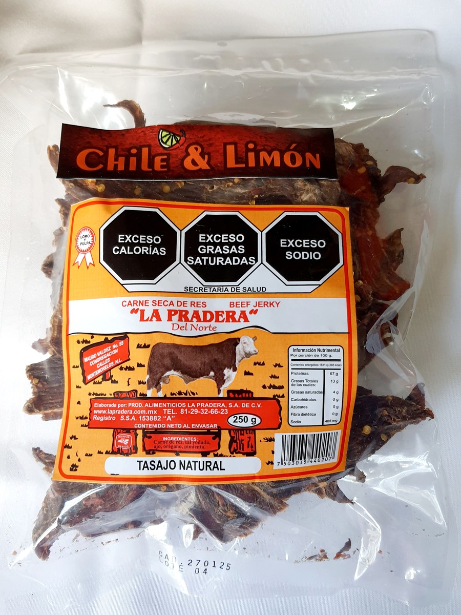 Tasajo chile-limón La Pradera