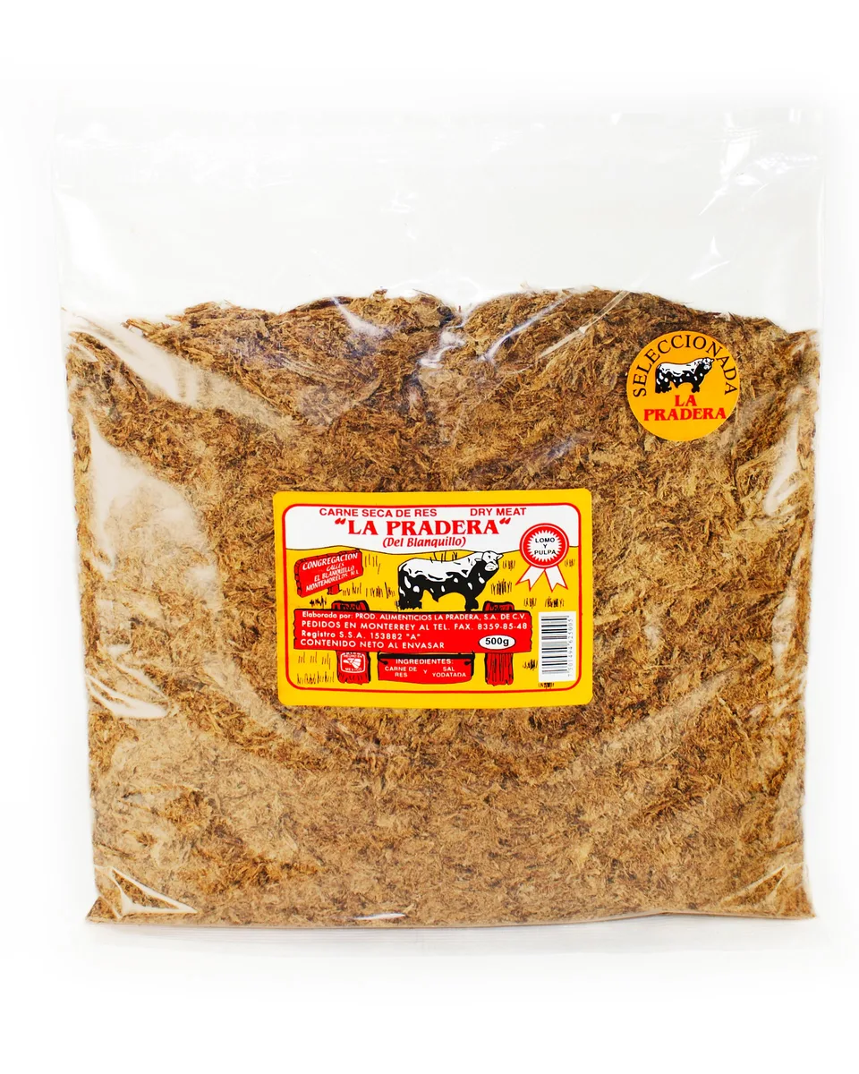 Carne Seca Deshebrada 500 gramos LA PRADERA