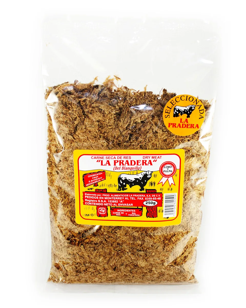 Carne Seca Deshebrada 250 gramos LA PRADERA